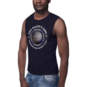 Exit Plato's Cave: Through the Rabbit Hole Muscle Shirt